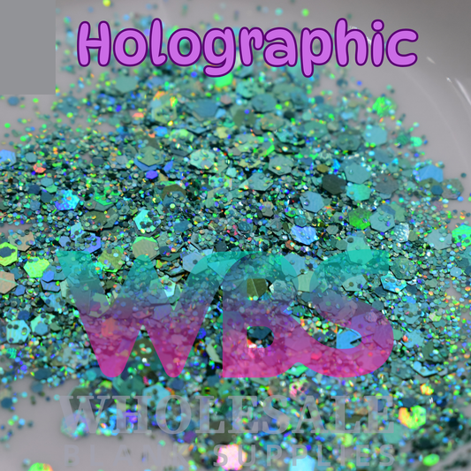 Jade Green | Holographic Iridescent Glitter | 50gm