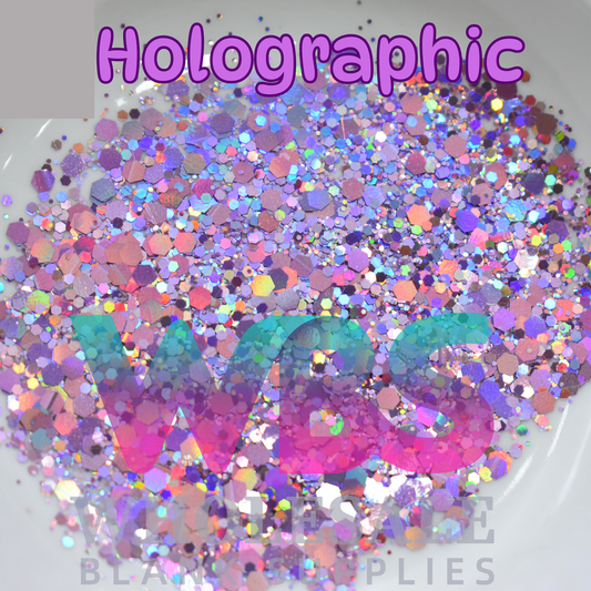 Pink Purple | Holographic Iridescent Glitter | 50gm