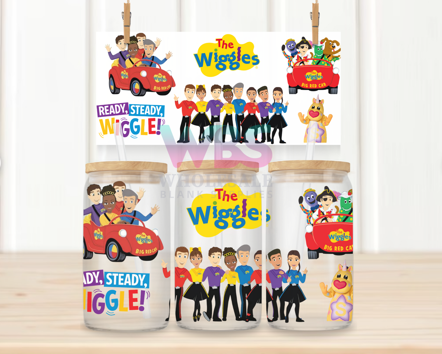 16oz UV DTF Libbey Wrap – Wiggles #W55