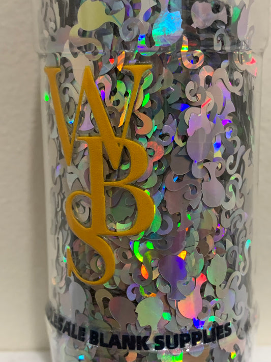 Shapes Glitter | 75gm |  Silver Barbie Head