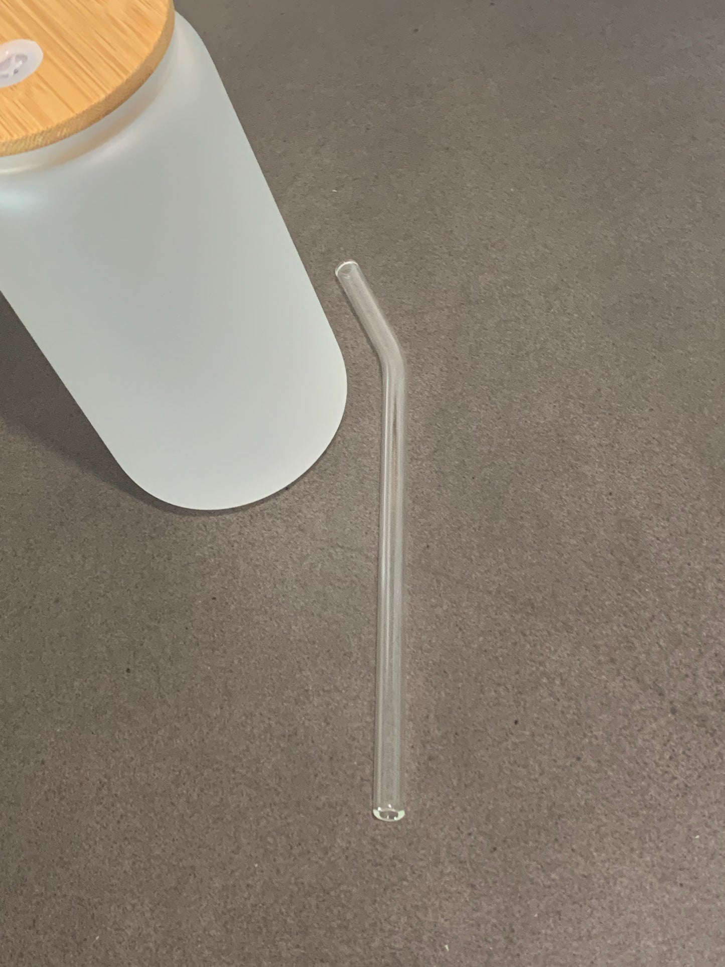 Glass Bent Straw  ( 1 piece)