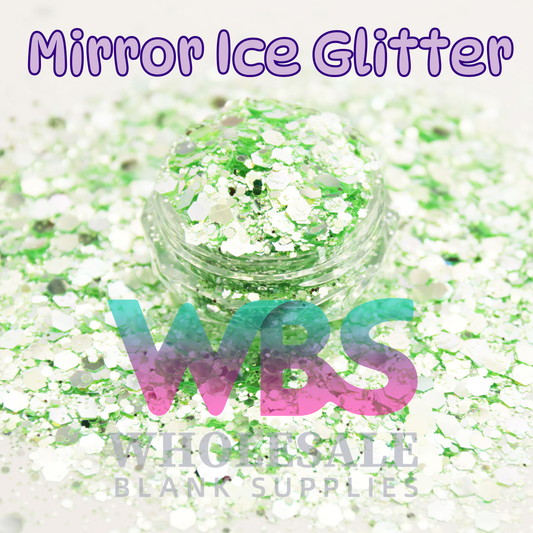 Ice Green Mirror Ice Glitter | 50gm