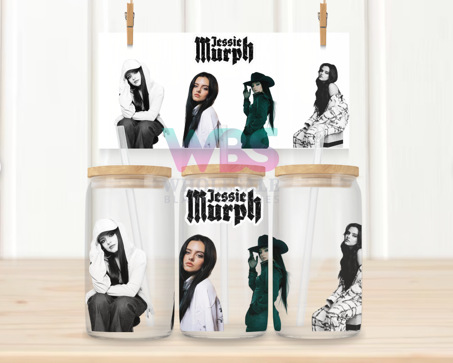 16oz UV DTF Libbey Wrap Jessie Murph #W49