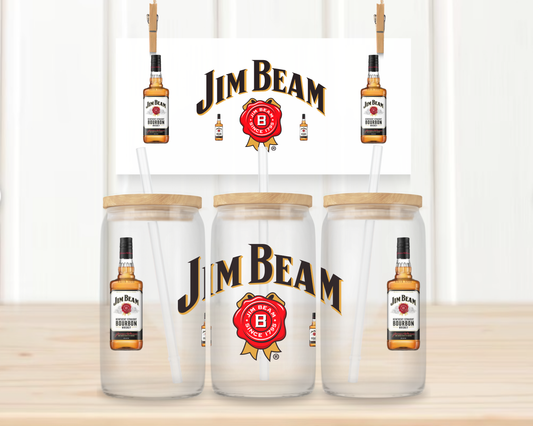16oz UV DTF Libbey Wrap – Jim Beam Alcohol #W21