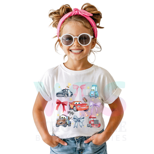 CARS bows  #15 KIDS - DTF TRANSFER