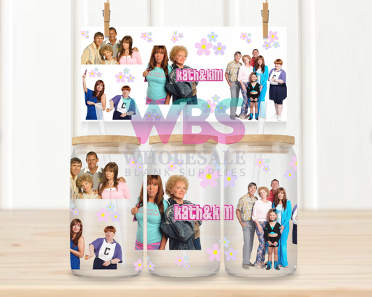 16oz UV DTF Libbey Wrap Kath & Kim TV #W79