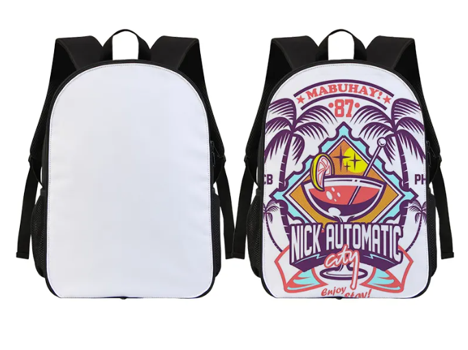 Large Sublimination Back Pack School Bag 42x30x13cm