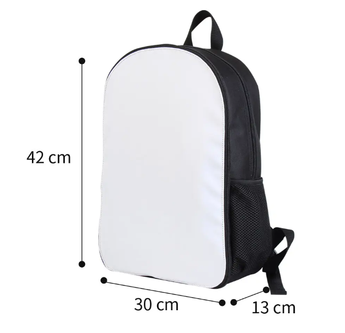 Large Sublimination Back Pack School Bag 42x30x13cm