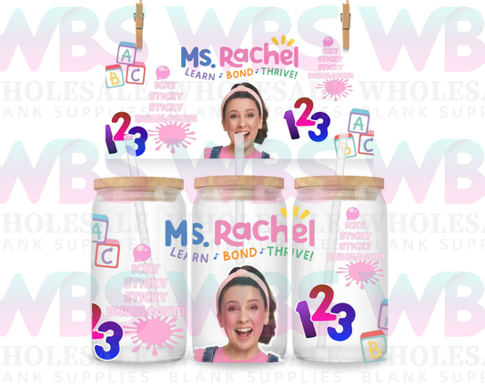 16oz UV DTF Libbey Wrap MS RACHEL WBS #485