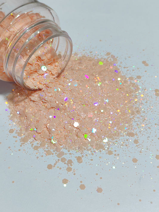 Chunky Glitter | 85gm | Peach Delight