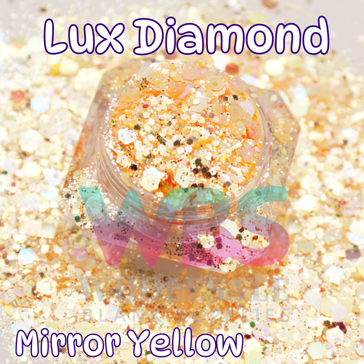 Yellow Lux Diamond Mirror Glitter | 50gm