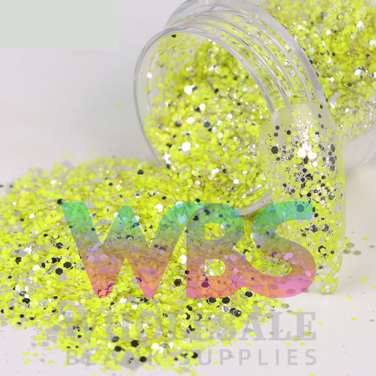 Neon Chunky Yellow | Chunky Glitter Bottle – 50gm