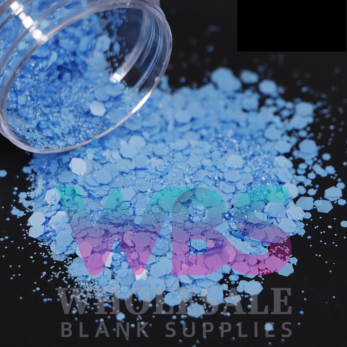 Neon Matte Blue | Chunky Matte Glitter Bottle – 50gm