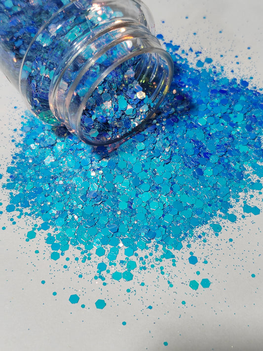 Chunky Glitter | 85gm | Neon Blue