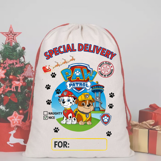 PAW PATROL SANTA SACK | Digital Download