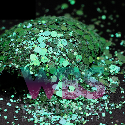 Pearl Iridescent Emerald | Chunky Glitter | 50gm