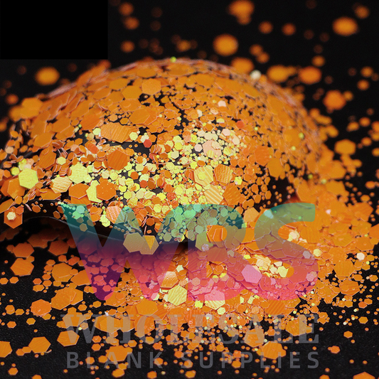Pearl Iridescent Orange | Chunky Glitter | 50gm