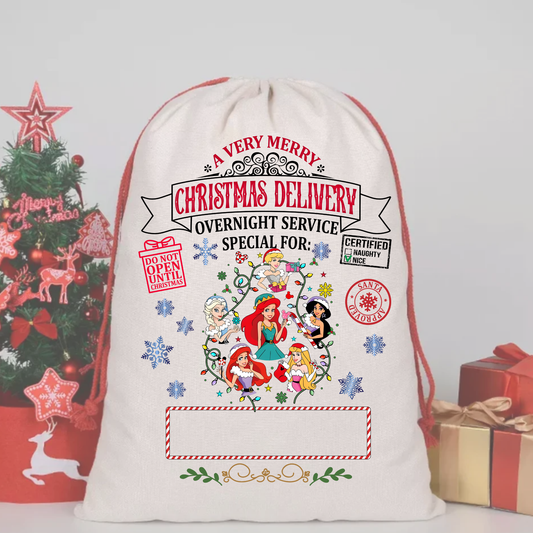 PRINCESS WBS12  SACK DTF – SPECIAL DELIVERY DTF Print  🎅💌