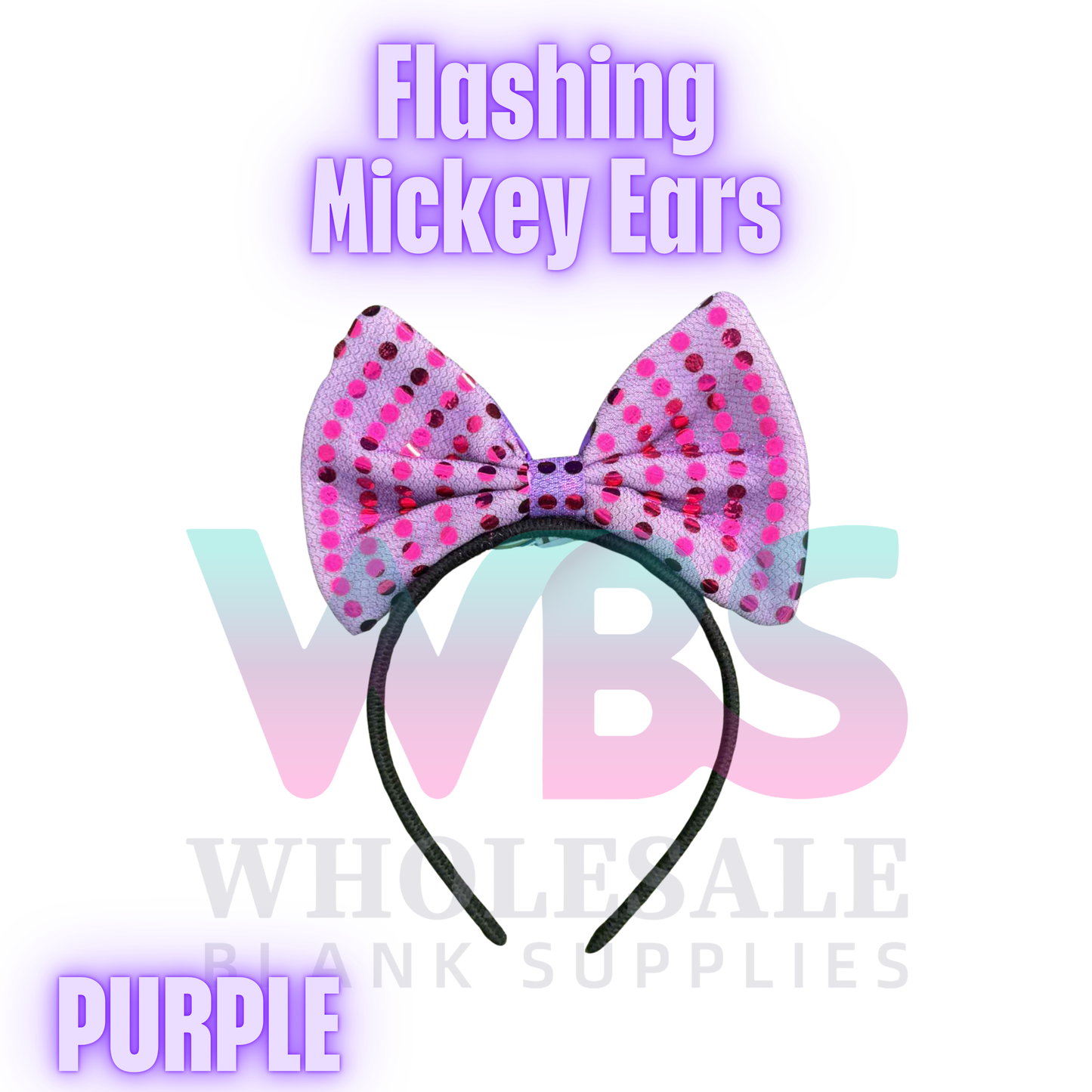 Flashing Mickey Ears LED Headband