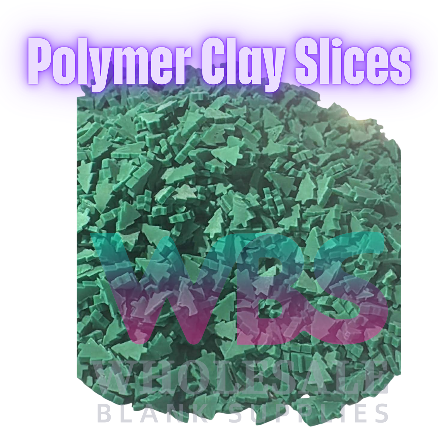 Polymer Clay Slices – 50gm Bag 🍭✨ Green Christmas Tree