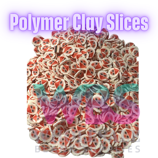 Polymer Clay Slices – 50gm Bag 🍭✨ Santa Head with Hat Christmas