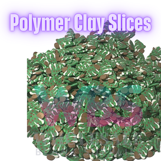 Polymer Clay Slices – 50gm Bag 🍭✨ Christmas Tree Christmas