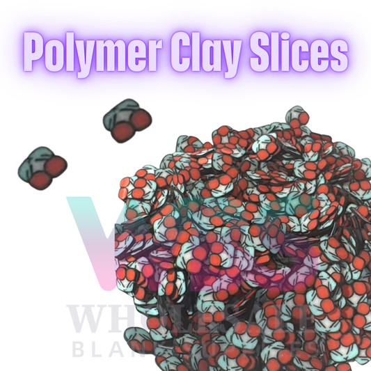 Polymer Clay Slices – 50gm Bag 🍭✨ Cherries Cherry