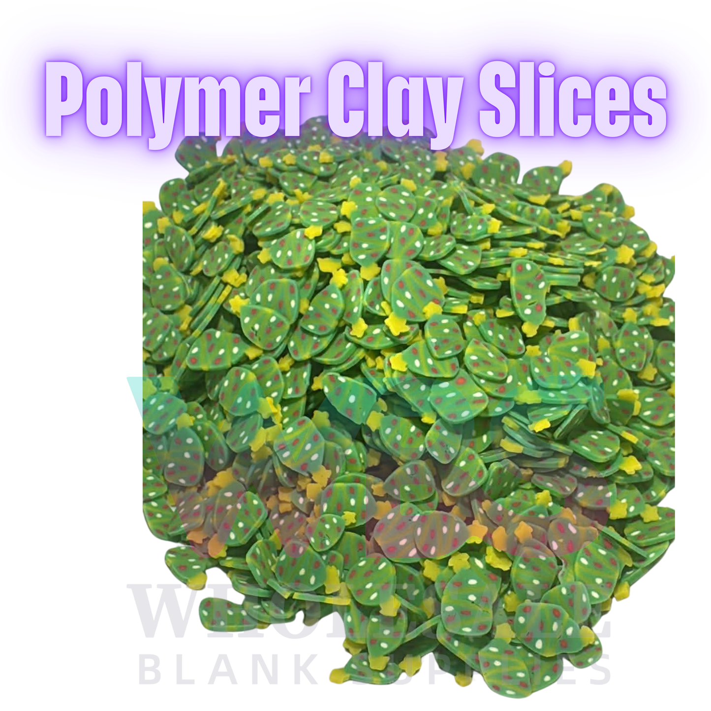 Polymer Clay Slices – 50gm Bag 🍭✨ Green Christmas Tree