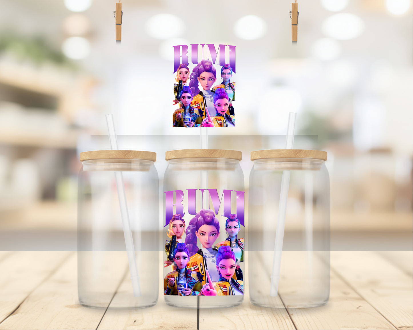 UV DTF Decal - HUNTRIX KPOP RUMI  POP #F4