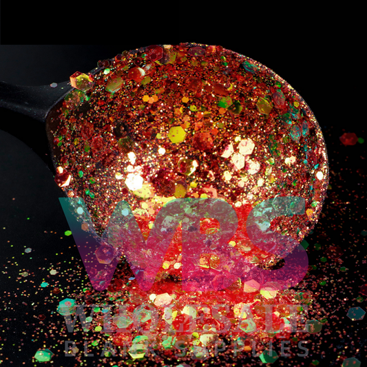 Sexy Red 2 | Super Iridescent Chunky Glitter Bottle – 50gm