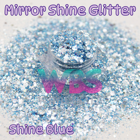 Mirror Shine Blue Glitter | 50gm