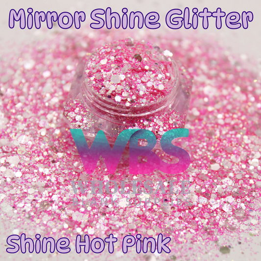 Mirror Shine Hot Pink Glitter | 50gm