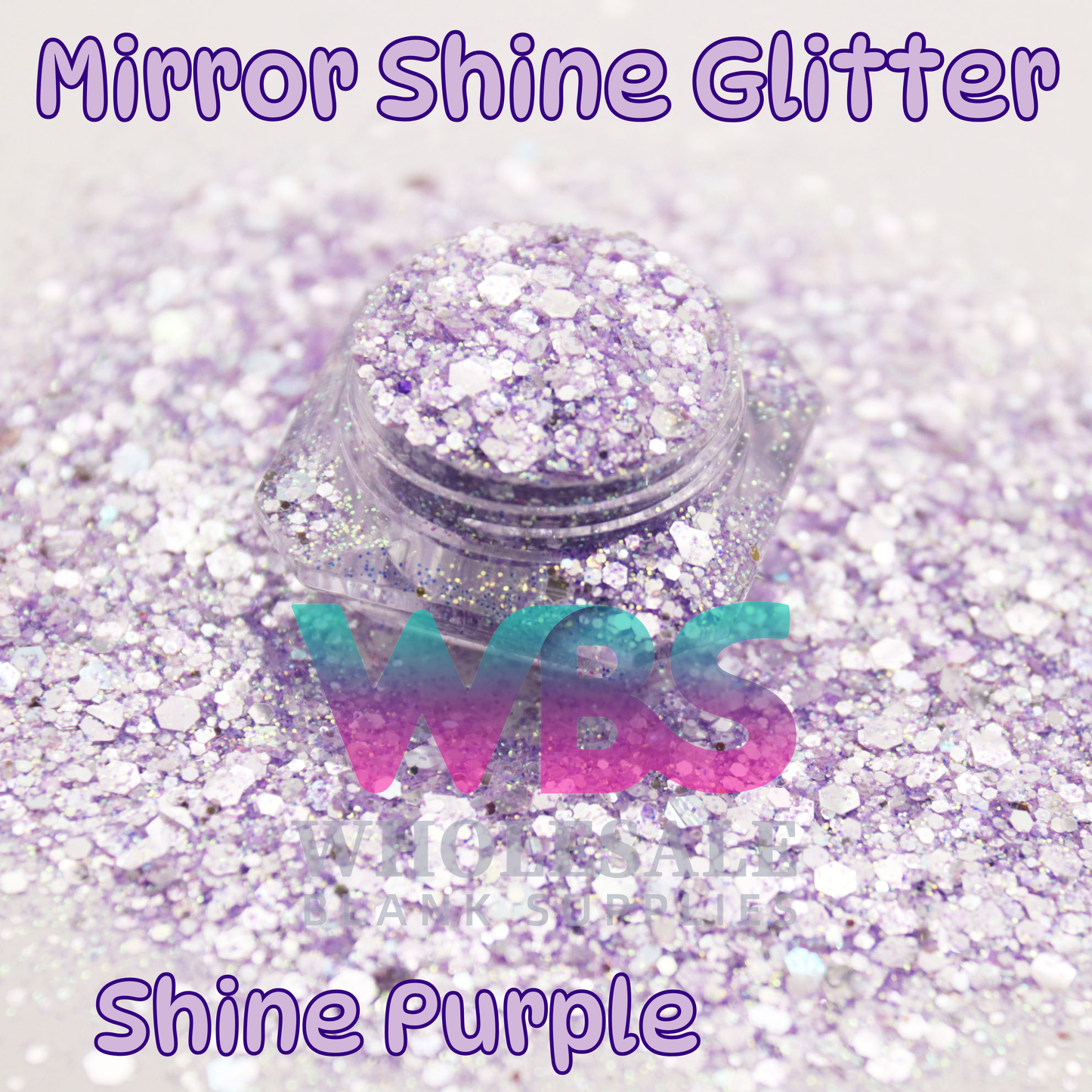 Mirror Shine Purple Glitter | 50gm