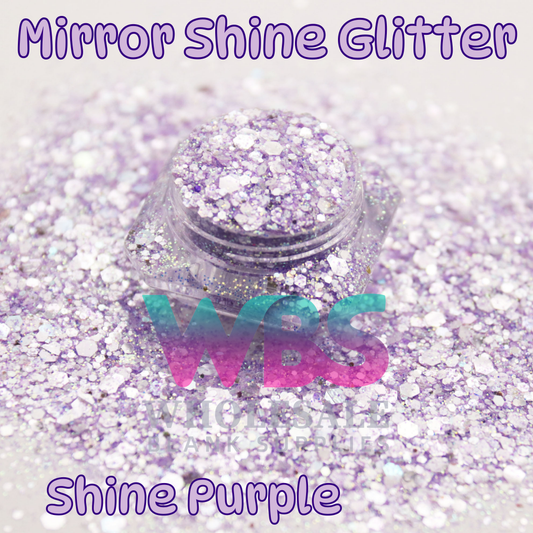 Mirror Shine Purple Glitter | 50gm
