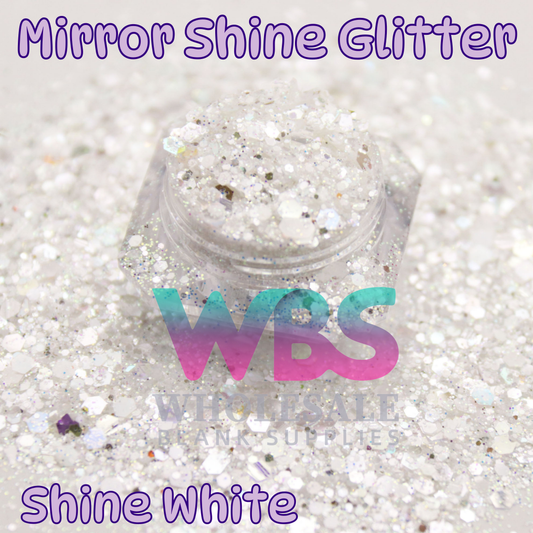 Mirror Shine White Glitter | 50gm
