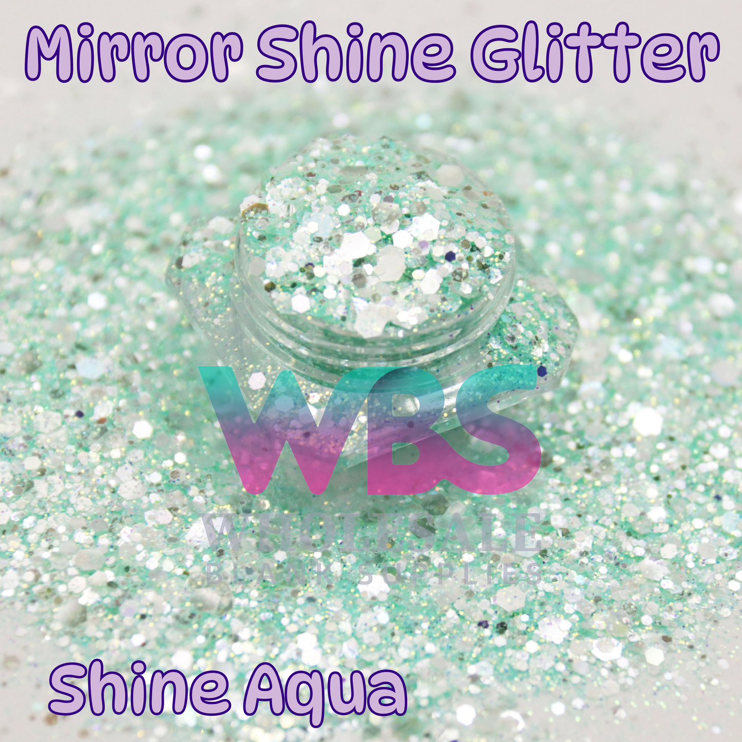 Mirror Shine Aqua Glitter | 50gm