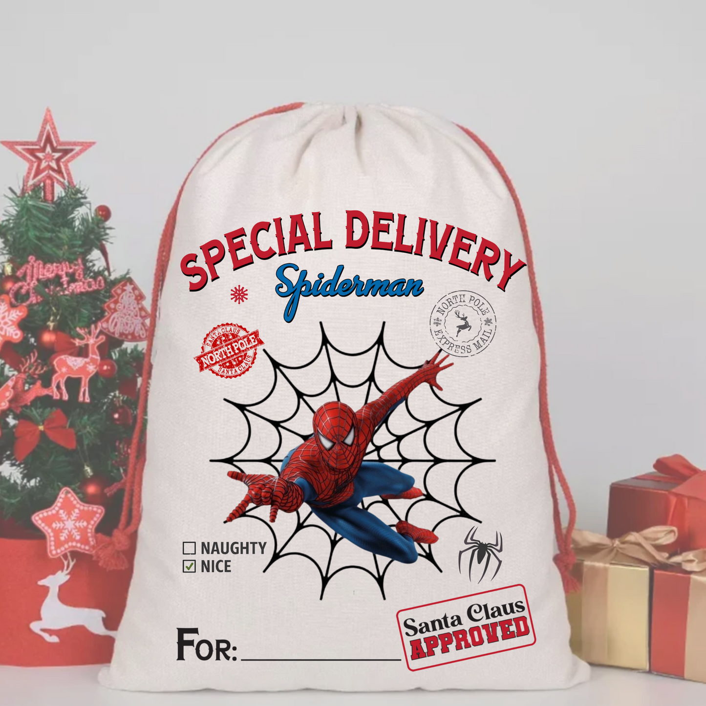 SPIDERMAN SANTA SACK | Digital Download