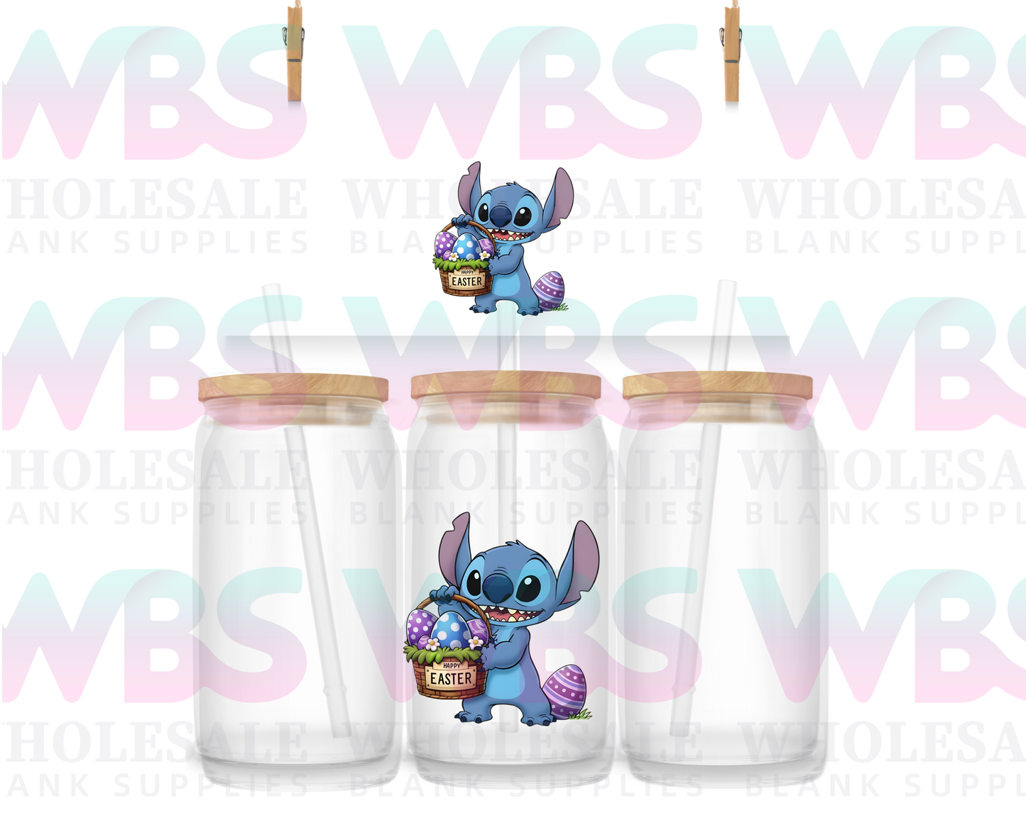UV DTF Decal -  EASTER STITCH   #F16
