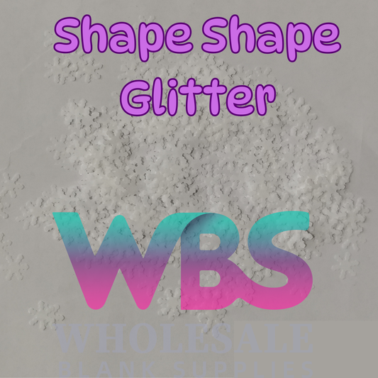 Shapes Glitter | White Snowflake 50gm