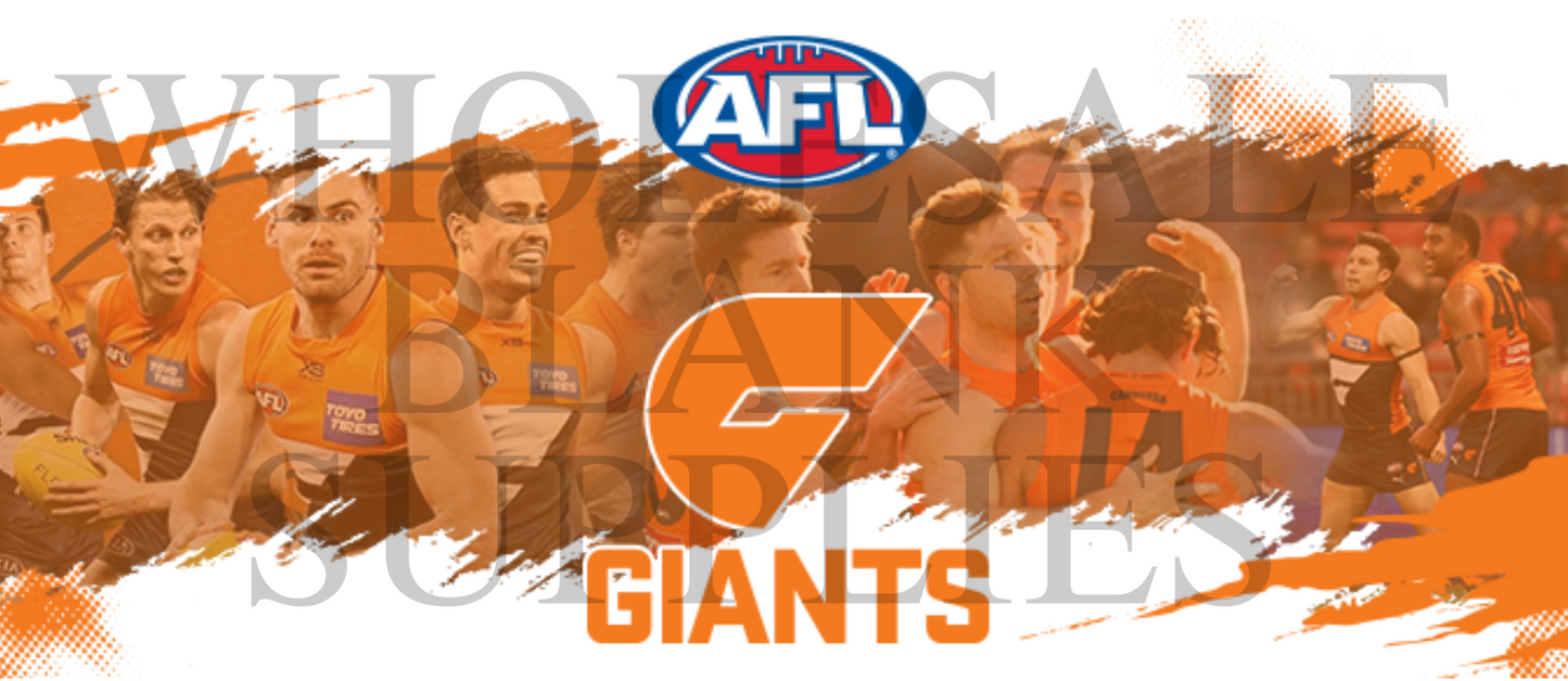 16oz UV DTF Libbey Wrap AFL GWS Giants sports #442