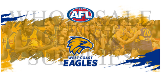 16oz UV DTF Libbey Wrap AFL West Coast Eagles sports #446