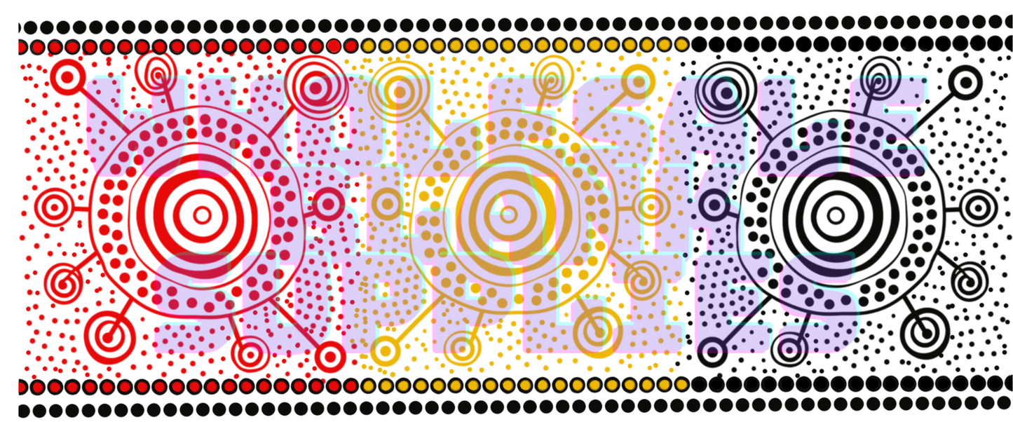 16oz UV DTF Libbey Wrap Aboriginal Indigenous Dot Art Work Painting tribe #A356