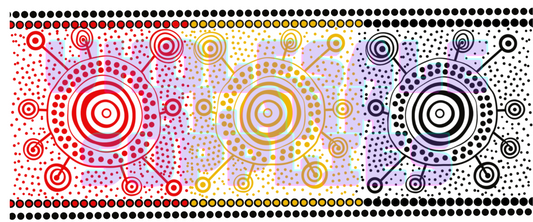 16oz UV DTF Libbey Wrap Aboriginal Indigenous Dot Art Work Painting tribe #A356