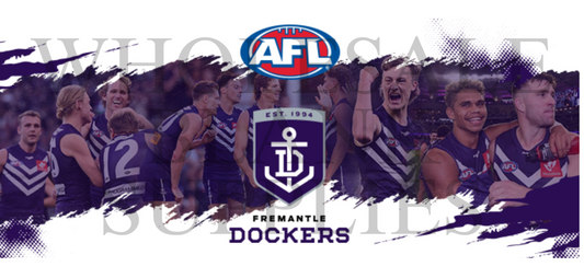 16oz UV DTF Libbey Wrap AFL Fremantle Dockers Freo sports #448
