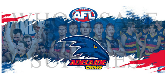 18cm x 8cm UV DTF Decal  AFL Adelaide Crows  sports