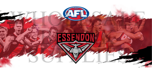 16oz UV DTF Libbey Wrap AFL Essendon sports #452