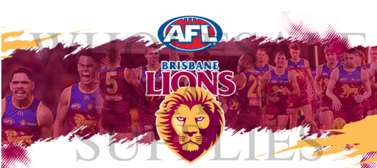 16oz UV DTF Libbey Wrap AFL Brisbane Lions sports #455