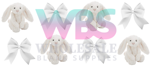 16oz UV DTF Libbey Wrap – Kids Jelly Cat White Bows #633