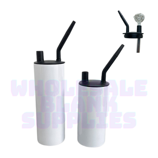 20oz White Sublimation Hookah Tumbler