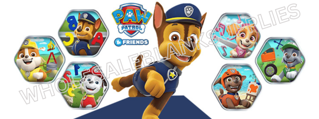 16oz UV DTF Libbey Wrap Paw Patrol + Friends Hex WBS #48